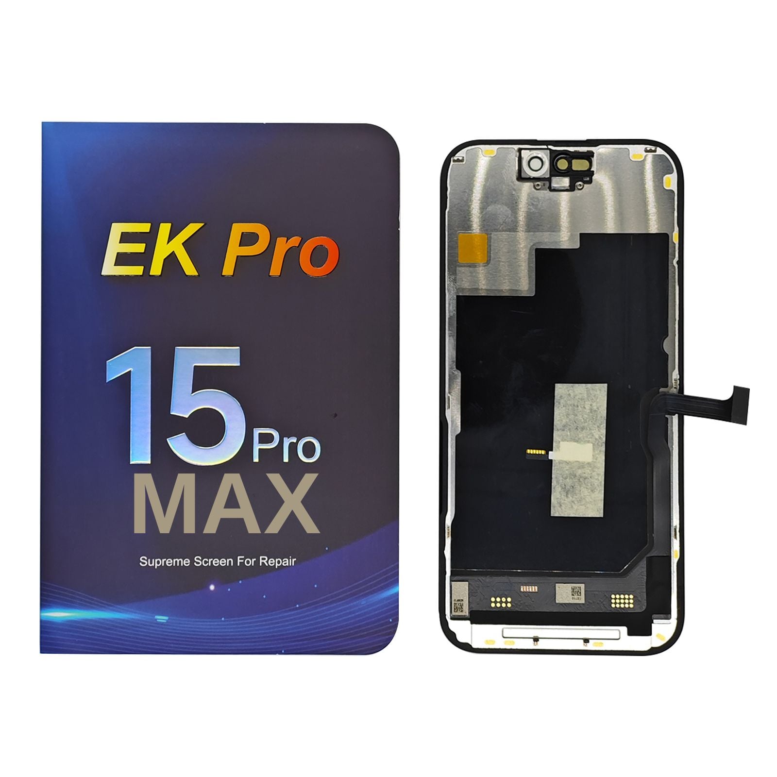 Display cu touchscreen In-Cell Prime cu rama iPhone 15 Pro Max, compatibil diagnostic, suport IC transplant / structura COF