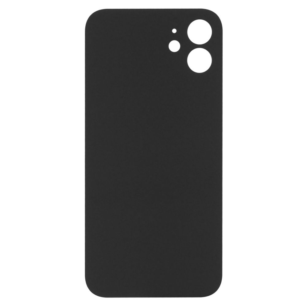 Sticla spate compatibila cu iPhone 12 mini, Black, Big Hole