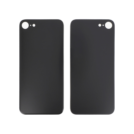 Capac spate Space Gray iPhone 8 / SE 2020, Large Hole, fara logo, compatibil