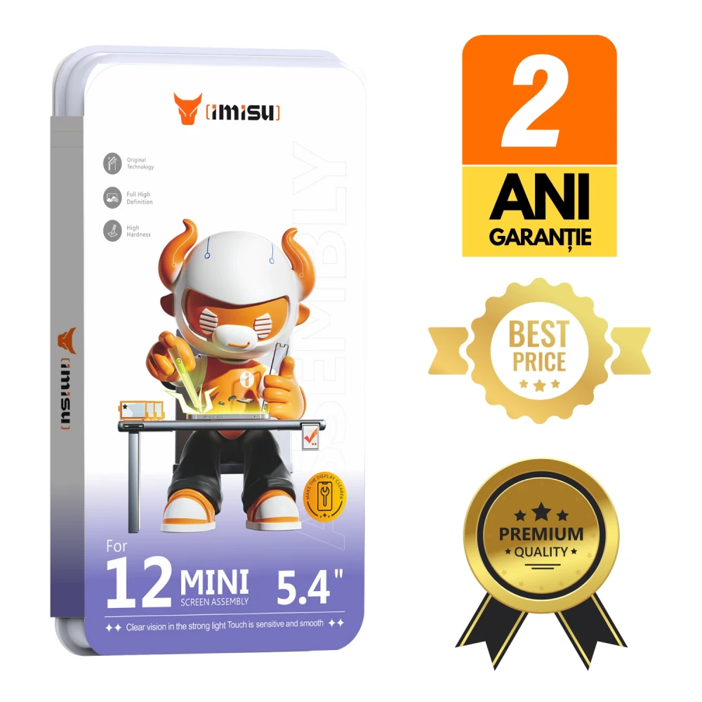 Display cu touchscreen iPhone 12 mini Prime Incell cu ramă, suport IC transplant cu diagnoză