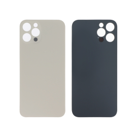 Capac spate Gold iPhone 12 Pro Large Hole fara logo