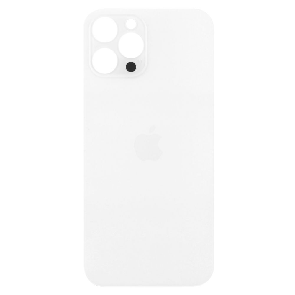Sticla spate compatibil cu iPhone 12 Pro Silver Big Hole